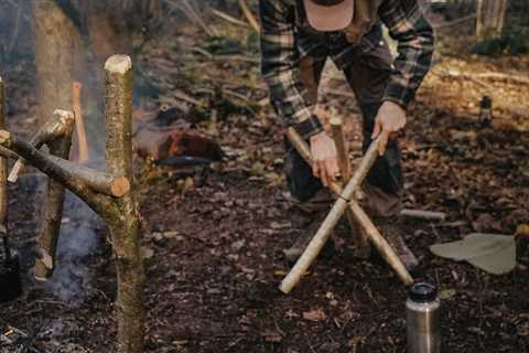 Building a Temporary Bushcraft Camp | Tree Felling Widow-makers | | Camp Craft