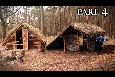 Bushcraft Camp: Viking Turf House | Building the Walls (PART 4)