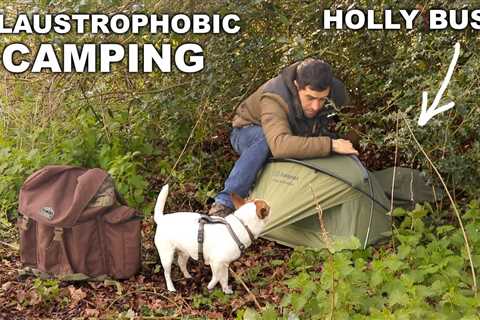 Claustrophobic Camping in a Bush with My Dog | Stealth Camp