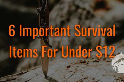 6 Important Survival Items For Under $12