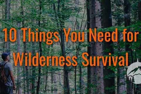 10 Things You Need for Wilderness Survival