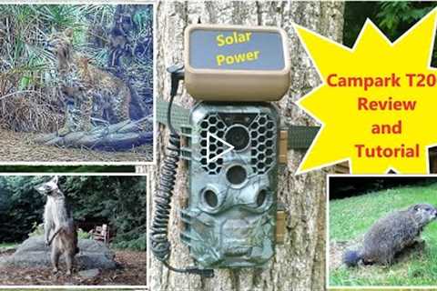 CamPark T200 Solar 4K WiFi Trail Camera Review and Tutorial