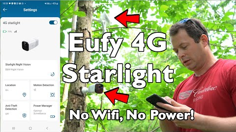 ✅ No wifi? Go Cellular! - Eufy 4G Starlight Security Camera - 2K Trail Cam - No Subscription
