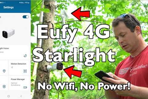 ✅ No wifi? Go Cellular! - Eufy 4G Starlight Security Camera - 2K Trail Cam - No Subscription