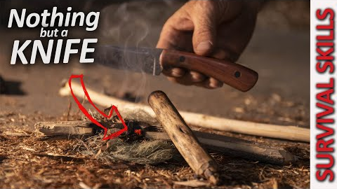 Bushcraft Friction FIRE - Nothing but a KNIFE