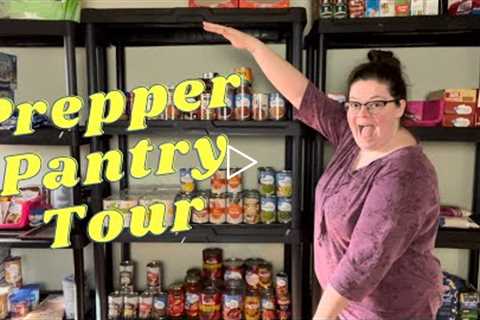 Emergency Food Storage || NEW PREPPER PANTRY TOUR || WHY YOU SHOULD HAVE FOOD SECURITY!