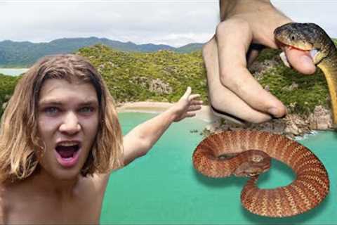 BITTEN by DEATH ADDER on SNAKE ISLAND!