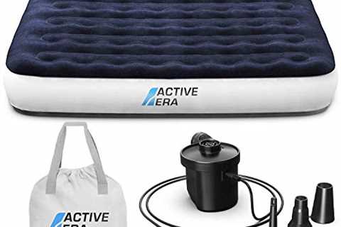 Active Era Luxury Camping Air Mattress with Built in Pump - Queen Air Mattress with USB..