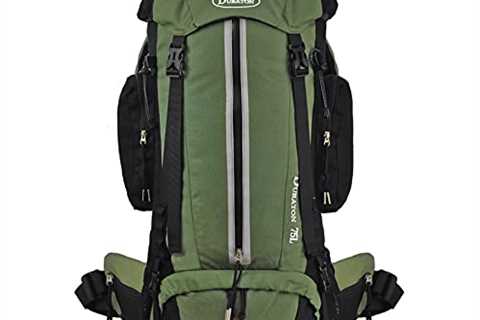 DURATON Hiking Backpack 75L - Internal Frame Pack With Rain Cover for Outdoor Backpacking Fishing..