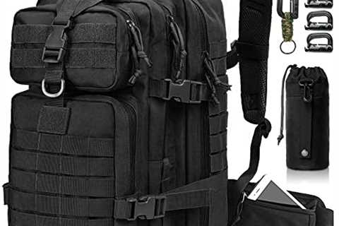 EMDMAK Military Tactical Backpack, Large Military Pack Army 3 Day Assault Pack Molle Bag Rucksack - ..