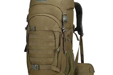 Mardingtop 50L/55L/60L/75L Molle Hiking Internal Frame Backpacks with Rain Cover for Camping..