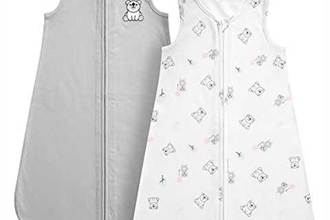 DaysU Baby Sleeping Bag, Soft Baby Wearable Blanket Sleeveless with Zipper, Medium Size Fits Baby..