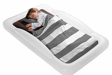 The Shrunks Toddler Travel Bed Portable Inflatable Air Mattress Blow Up Bed for Indoor/Outdoor..