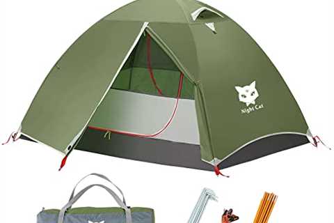 Night Cat Backpacking Tent 2 Persons with Aluminium Pole Camping Tent Adults Lightweight Rainproof..