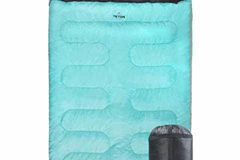 TETON Sports Cascade Double Sleeping Bag; Lightweight, Warm and Comfortable for Family Camping,..