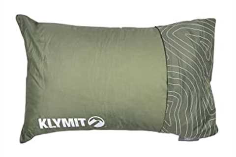 Klymit Drift Camping Pillow, Reversible Cover for Travel and Sleep, Shredded Memory Foam Comfort..