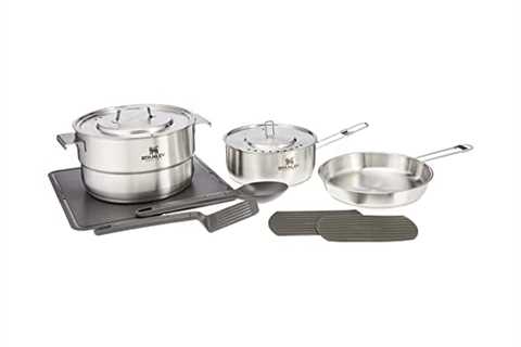 Stanley Even Heat Camp Pro Cookset, 11-Piece Camping Cookware Set with Stainless Steel Pots and..