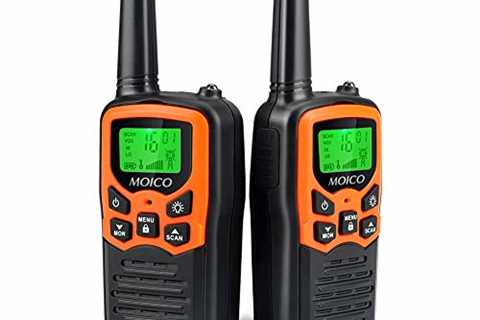 Walkie Talkies, MOICO Long Range Walkie Talkies for Adults with 22 FRS Channels, Family Walkie..