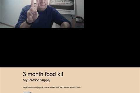 3 month food kit