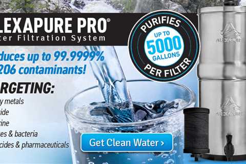 Alexapure Pro Stainless Steel Water Filtration System Stores