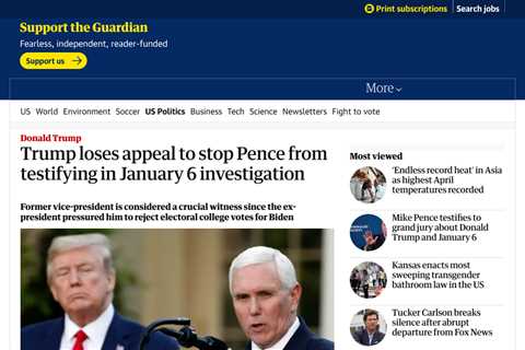 Former VP Mike Pence Testifies Before Grand Jury in Special Counsel Investigation into Trump’s..