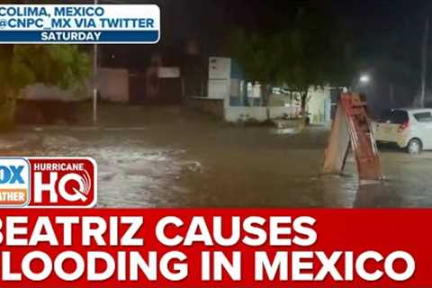 Beatriz Flooded Out The Streets Of Colima, Mexico