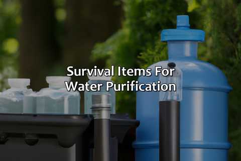 Survival Items For Water Purification