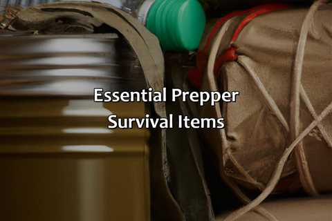 Essential Prepper Survival Items