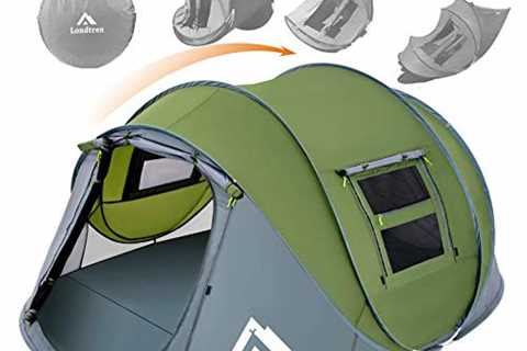 Pop Up Tents for Camping 4 Person Waterproof Pop Up Army Tents Surplus Tents Military Popup Tent..