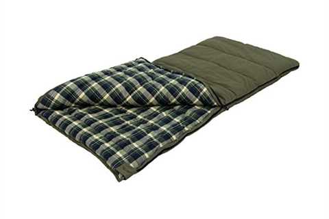 ALPS OutdoorZ Redwood -10 Degree Flannel Sleeping Bag, Green, 38 - x 80 -Inch - The Camping..