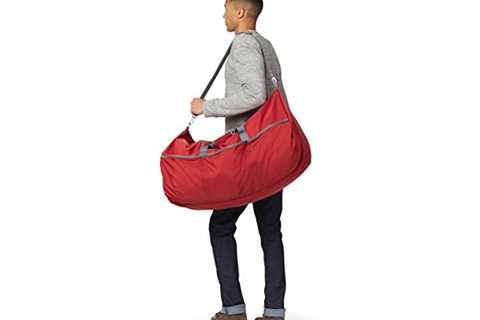 Amazon Basics Large Travel Luggage Duffel Bag, Red - The Camping Companion