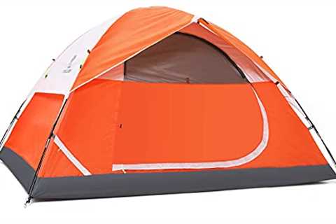 CAMEL CROWN 3/4/5 Person Camping Dome Tent, Waterproof,Spacious, Lightweight Portable Backpacking..