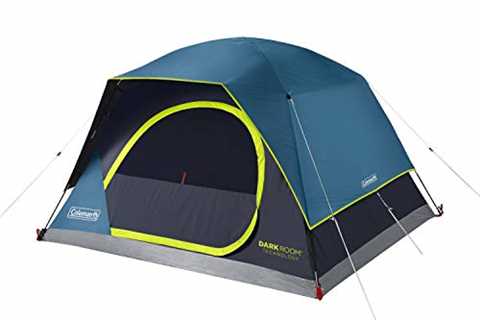 Coleman Camping Tent | Dark Room Skydome Tent, Blue - The Camping Companion