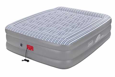 Coleman SupportRest Elite Double-High Air Mattress with 120V Built-In Pump, Queen Sized Airbed with ..