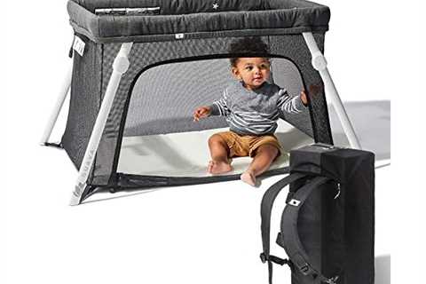 Guava Lotus Travel Crib with Lightweight Backpack Design | Certified Baby Safe Portable Crib |..