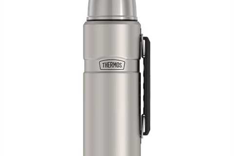 THERMOS Stainless King Vacuum-Insulated Beverage Bottle, 40 Ounce, Matte Steel - The Camping..