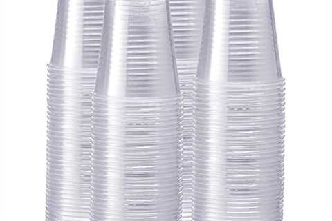 Comfy Package [240 Count - 12 oz.] Clear Disposable Plastic Cups - Cold Party Drinking Cups - The..