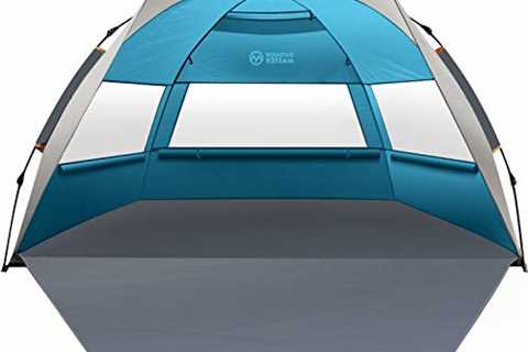 OutdoorMaster Pop Up Beach Tent for 4 Person - Easy Setup and Portable Beach Shade Sun Shelter..