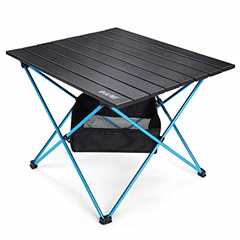 G4Free Camping Table Folding Portable Camp Table Ultralight Collapsible Aluminum Tables with Mesh..