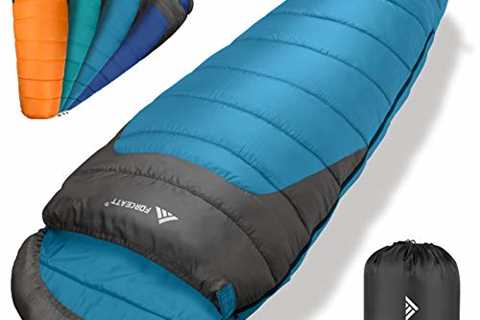 Forceatt Sleeping Bag, 50-77℉ Lightweight & Portable Sleeping Bags for Adults, Backpacking..