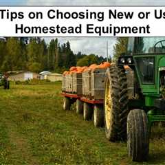 Should You Buy New or Used Equipment for Your Homestead? 10 Tips